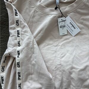 Express x Olivia Culpo Cream Top